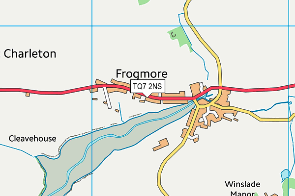 TQ7 2NS map - OS VectorMap District (Ordnance Survey) TQ7 2NS map - OS VectorMap District (Ordnance Survey)