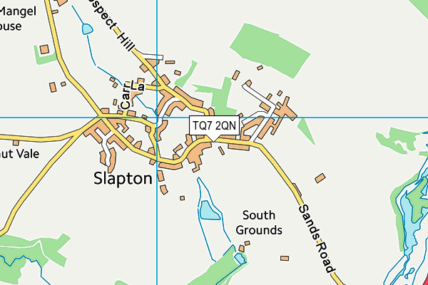 TQ7 2QN map - OS VectorMap District (Ordnance Survey) TQ7 2QN map - OS VectorMap District (Ordnance Survey)