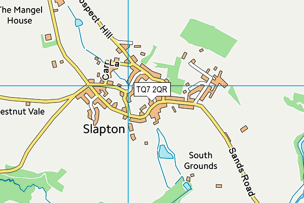 TQ7 2QR map - OS VectorMap District (Ordnance Survey) TQ7 2QR map - OS VectorMap District (Ordnance Survey)