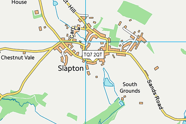 TQ7 2QT map - OS VectorMap District (Ordnance Survey) TQ7 2QT map - OS VectorMap District (Ordnance Survey)