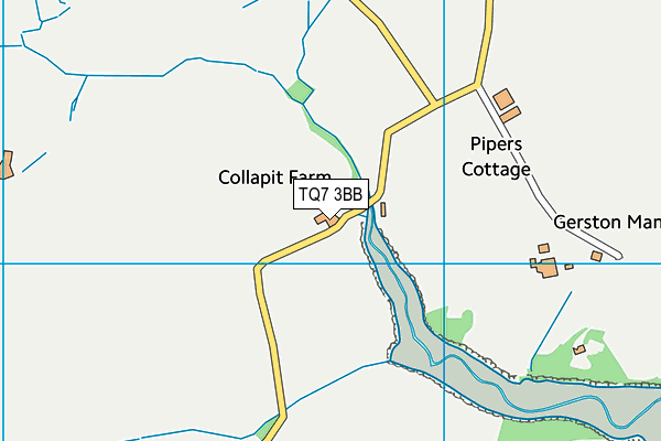 TQ7 3BB map - OS VectorMap District (Ordnance Survey) TQ7 3BB map - OS VectorMap District (Ordnance Survey)