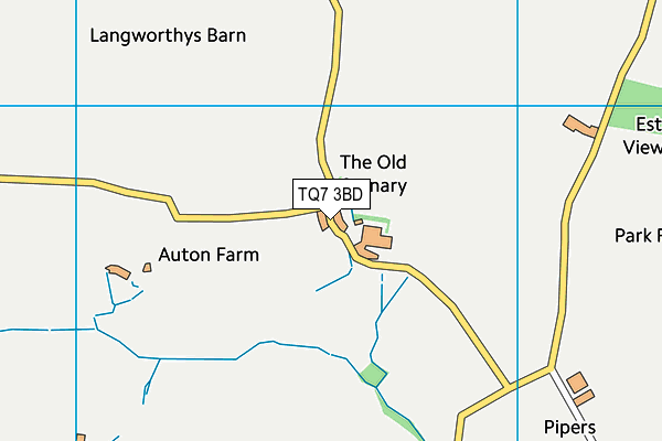 TQ7 3BD map - OS VectorMap District (Ordnance Survey) TQ7 3BD map - OS VectorMap District (Ordnance Survey)