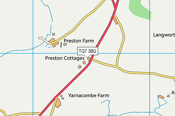 TQ7 3BG map - OS VectorMap District (Ordnance Survey) TQ7 3BG map - OS VectorMap District (Ordnance Survey)