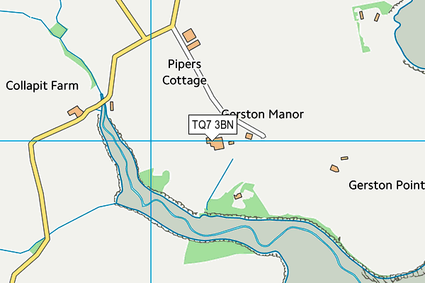 TQ7 3BN map - OS VectorMap District (Ordnance Survey)