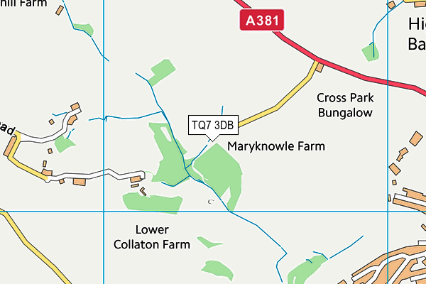 TQ7 3DB map - OS VectorMap District (Ordnance Survey) TQ7 3DB map - OS VectorMap District (Ordnance Survey)