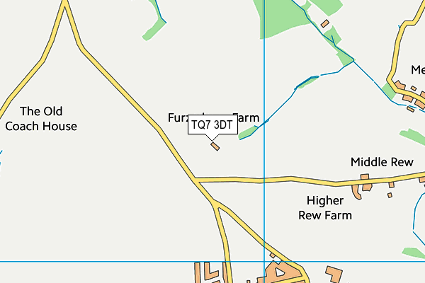 TQ7 3DT map - OS VectorMap District (Ordnance Survey) TQ7 3DT map - OS VectorMap District (Ordnance Survey)