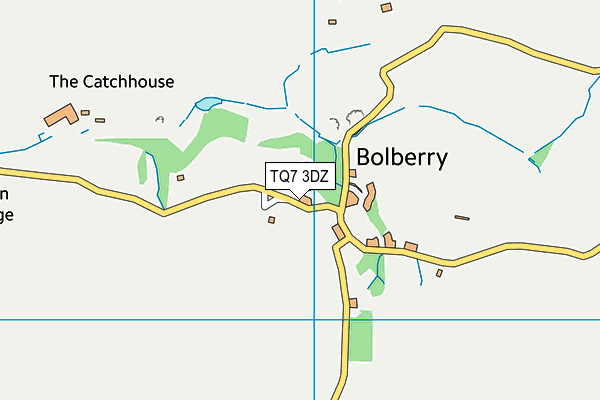 TQ7 3DZ map - OS VectorMap District (Ordnance Survey) TQ7 3DZ map - OS VectorMap District (Ordnance Survey)