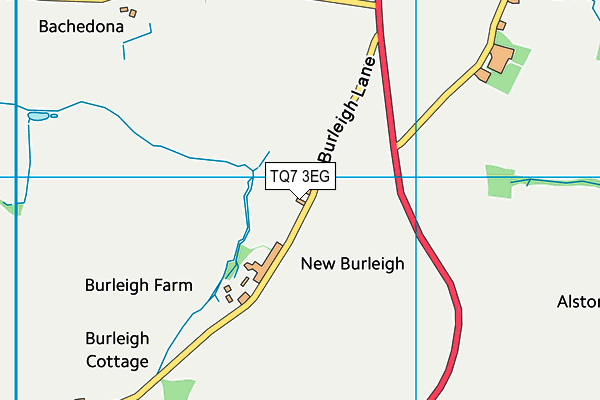 TQ7 3EG map - OS VectorMap District (Ordnance Survey)