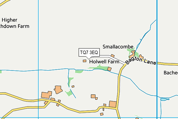 TQ7 3EQ map - OS VectorMap District (Ordnance Survey) TQ7 3EQ map - OS VectorMap District (Ordnance Survey)