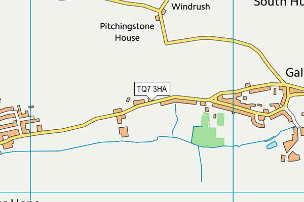 TQ7 3HA map - OS VectorMap District (Ordnance Survey) TQ7 3HA map - OS VectorMap District (Ordnance Survey)