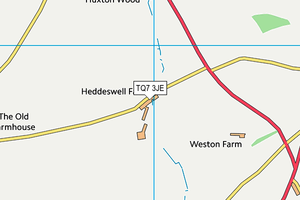 TQ7 3JE map - OS VectorMap District (Ordnance Survey) TQ7 3JE map - OS VectorMap District (Ordnance Survey)