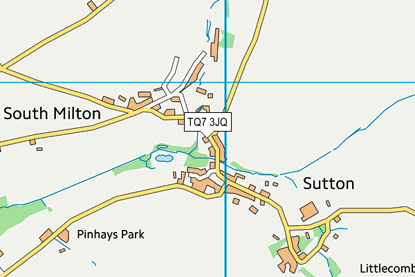 TQ7 3JQ map - OS VectorMap District (Ordnance Survey)