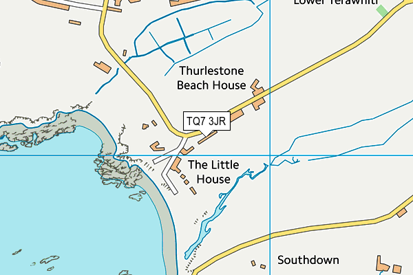 TQ7 3JR map - OS VectorMap District (Ordnance Survey)