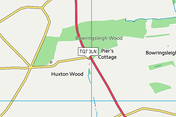 TQ7 3LN map - OS VectorMap District (Ordnance Survey) TQ7 3LN map - OS VectorMap District (Ordnance Survey)