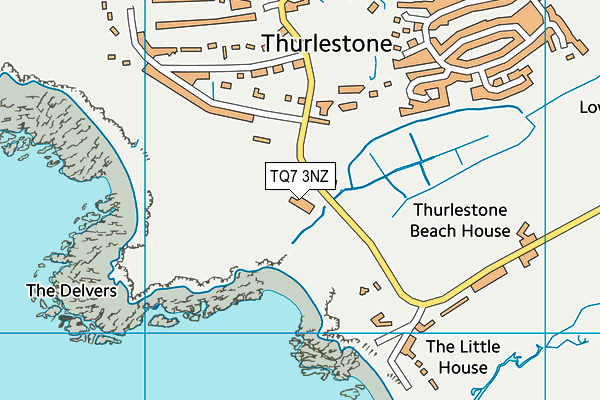 TQ7 3NZ map - OS VectorMap District (Ordnance Survey) TQ7 3NZ map - OS VectorMap District (Ordnance Survey)