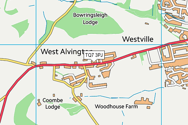 TQ7 3PJ map - OS VectorMap District (Ordnance Survey) TQ7 3PJ map - OS VectorMap District (Ordnance Survey)