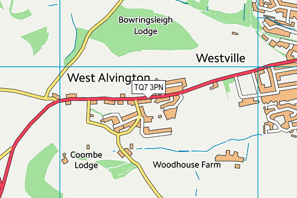 TQ7 3PN map - OS VectorMap District (Ordnance Survey) TQ7 3PN map - OS VectorMap District (Ordnance Survey)