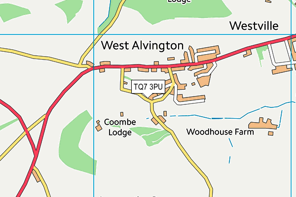 TQ7 3PU map - OS VectorMap District (Ordnance Survey) TQ7 3PU map - OS VectorMap District (Ordnance Survey)
