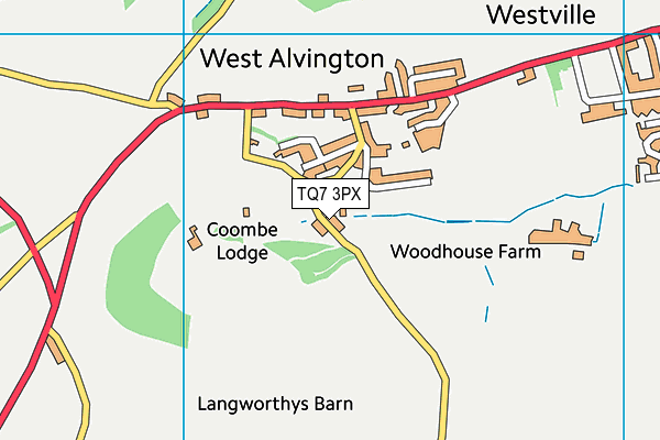 TQ7 3PX map - OS VectorMap District (Ordnance Survey) TQ7 3PX map - OS VectorMap District (Ordnance Survey)