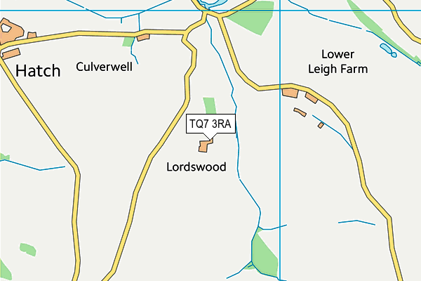 TQ7 3RA map - OS VectorMap District (Ordnance Survey) TQ7 3RA map - OS VectorMap District (Ordnance Survey)