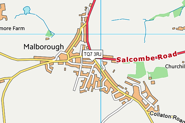 TQ7 3RJ map - OS VectorMap District (Ordnance Survey) TQ7 3RJ map - OS VectorMap District (Ordnance Survey)