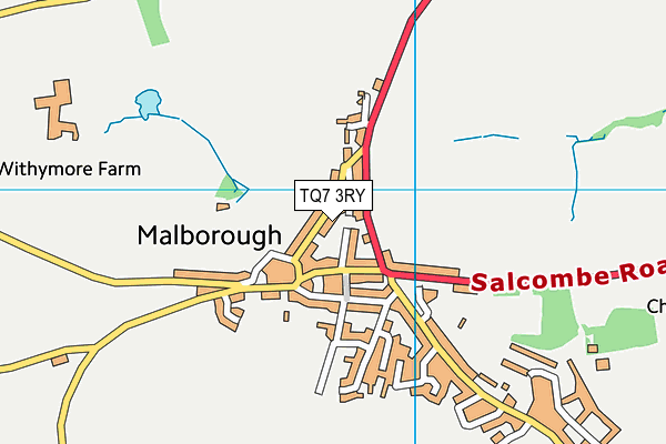TQ7 3RY map - OS VectorMap District (Ordnance Survey) TQ7 3RY map - OS VectorMap District (Ordnance Survey)