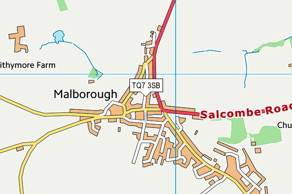 TQ7 3SB map - OS VectorMap District (Ordnance Survey) TQ7 3SB map - OS VectorMap District (Ordnance Survey)