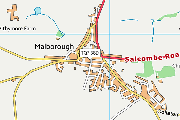 TQ7 3SD map - OS VectorMap District (Ordnance Survey) TQ7 3SD map - OS VectorMap District (Ordnance Survey)