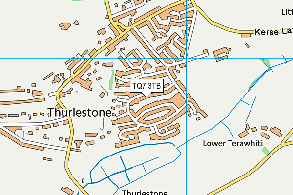 TQ7 3TB map - OS VectorMap District (Ordnance Survey)