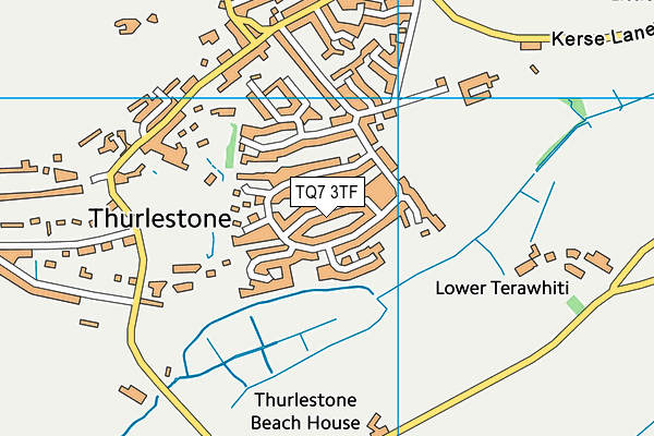 TQ7 3TF map - OS VectorMap District (Ordnance Survey)