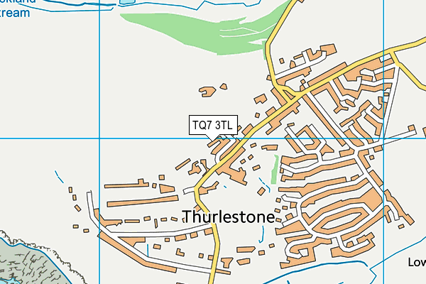 TQ7 3TL map - OS VectorMap District (Ordnance Survey)