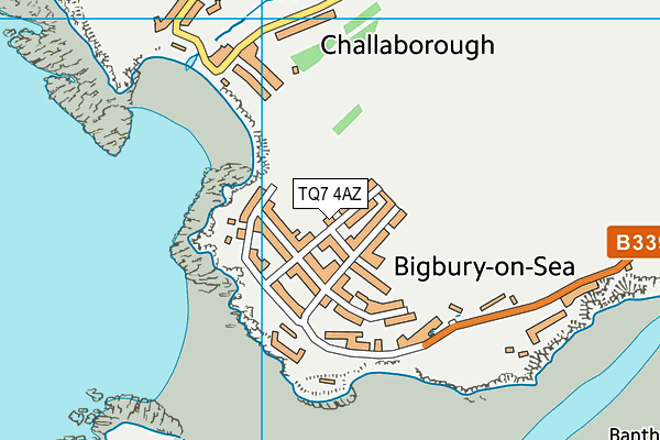 TQ7 4AZ map - OS VectorMap District (Ordnance Survey)
