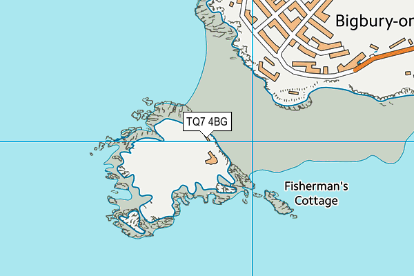 TQ7 4BG map - OS VectorMap District (Ordnance Survey) TQ7 4BG map - OS VectorMap District (Ordnance Survey)