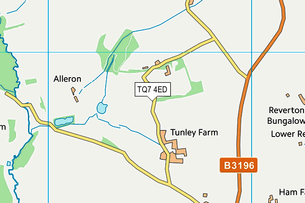 TQ7 4ED map - OS VectorMap District (Ordnance Survey) TQ7 4ED map - OS VectorMap District (Ordnance Survey)