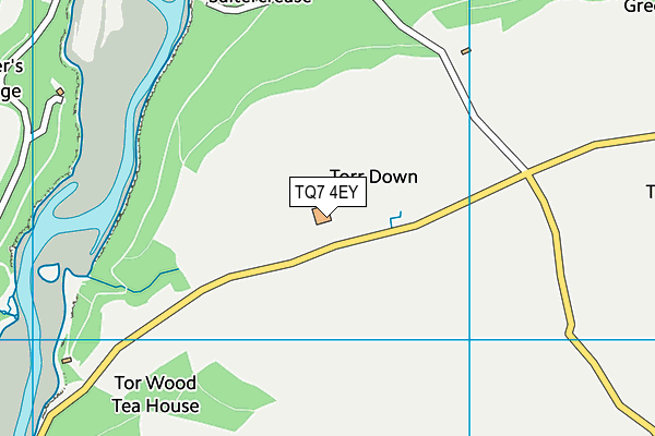 TQ7 4EY map - OS VectorMap District (Ordnance Survey) TQ7 4EY map - OS VectorMap District (Ordnance Survey)