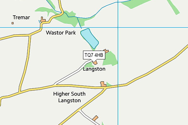 TQ7 4HB map - OS VectorMap District (Ordnance Survey) TQ7 4HB map - OS VectorMap District (Ordnance Survey)