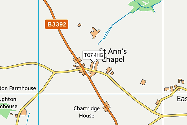 TQ7 4HG map - OS VectorMap District (Ordnance Survey)