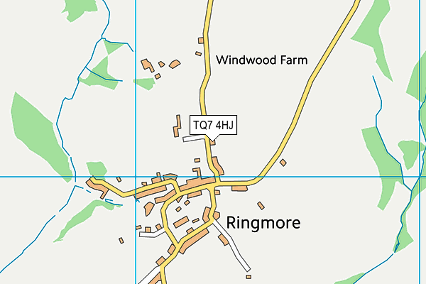 TQ7 4HJ map - OS VectorMap District (Ordnance Survey)
