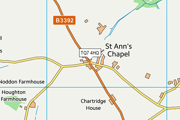 TQ7 4HQ map - OS VectorMap District (Ordnance Survey)