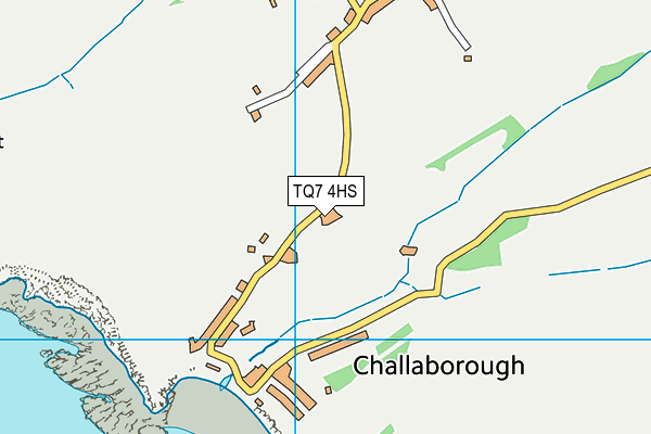 TQ7 4HS map - OS VectorMap District (Ordnance Survey) TQ7 4HS map - OS VectorMap District (Ordnance Survey)