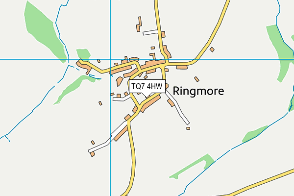 TQ7 4HW map - OS VectorMap District (Ordnance Survey)