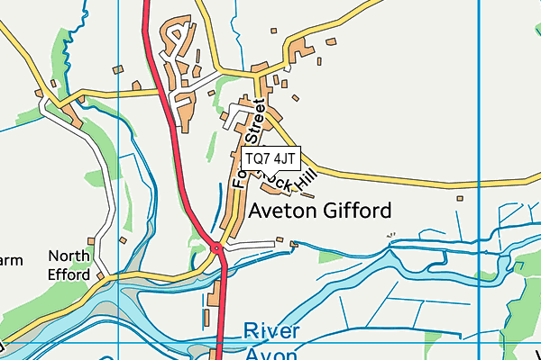 TQ7 4JT map - OS VectorMap District (Ordnance Survey) TQ7 4JT map - OS VectorMap District (Ordnance Survey)