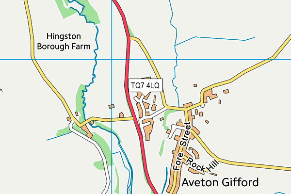 TQ7 4LQ map - OS VectorMap District (Ordnance Survey)
