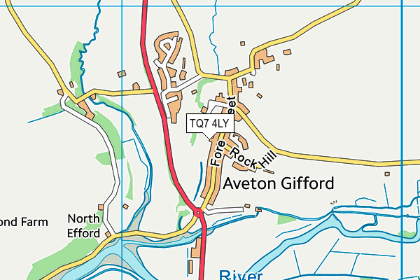 TQ7 4LY map - OS VectorMap District (Ordnance Survey) TQ7 4LY map - OS VectorMap District (Ordnance Survey)