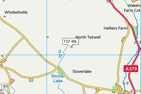 TQ7 4NL map - OS VectorMap District (Ordnance Survey) TQ7 4NL map - OS VectorMap District (Ordnance Survey)