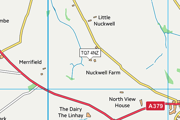 TQ7 4NZ map - OS VectorMap District (Ordnance Survey)