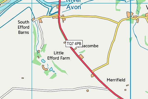 TQ7 4PB map - OS VectorMap District (Ordnance Survey) TQ7 4PB map - OS VectorMap District (Ordnance Survey)