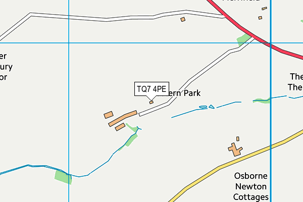 TQ7 4PE map - OS VectorMap District (Ordnance Survey)