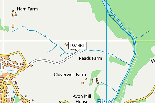 TQ7 4RT map - OS VectorMap District (Ordnance Survey) TQ7 4RT map - OS VectorMap District (Ordnance Survey)