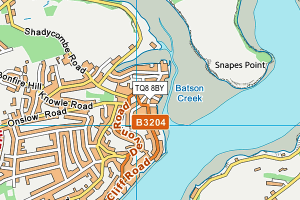 TQ8 8BY map - OS VectorMap District (Ordnance Survey) TQ8 8BY map - OS VectorMap District (Ordnance Survey)